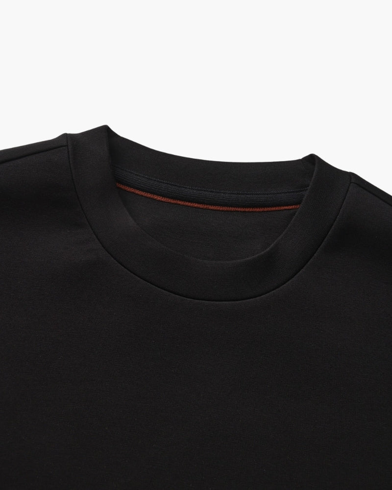 Sudadera Cuello Redondo Clásica de Mezcla de Modal