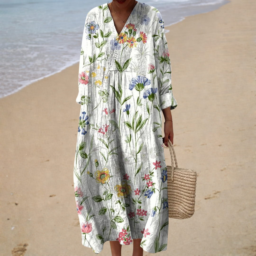 Vestido de Verano Estampado que Favorece