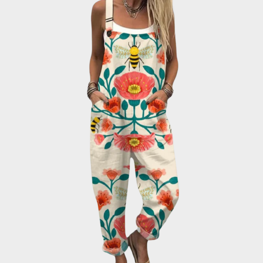 Vestido Peto Estampado y Cómodo