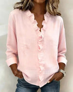 Maria · Blusa con Cuello de Volantes