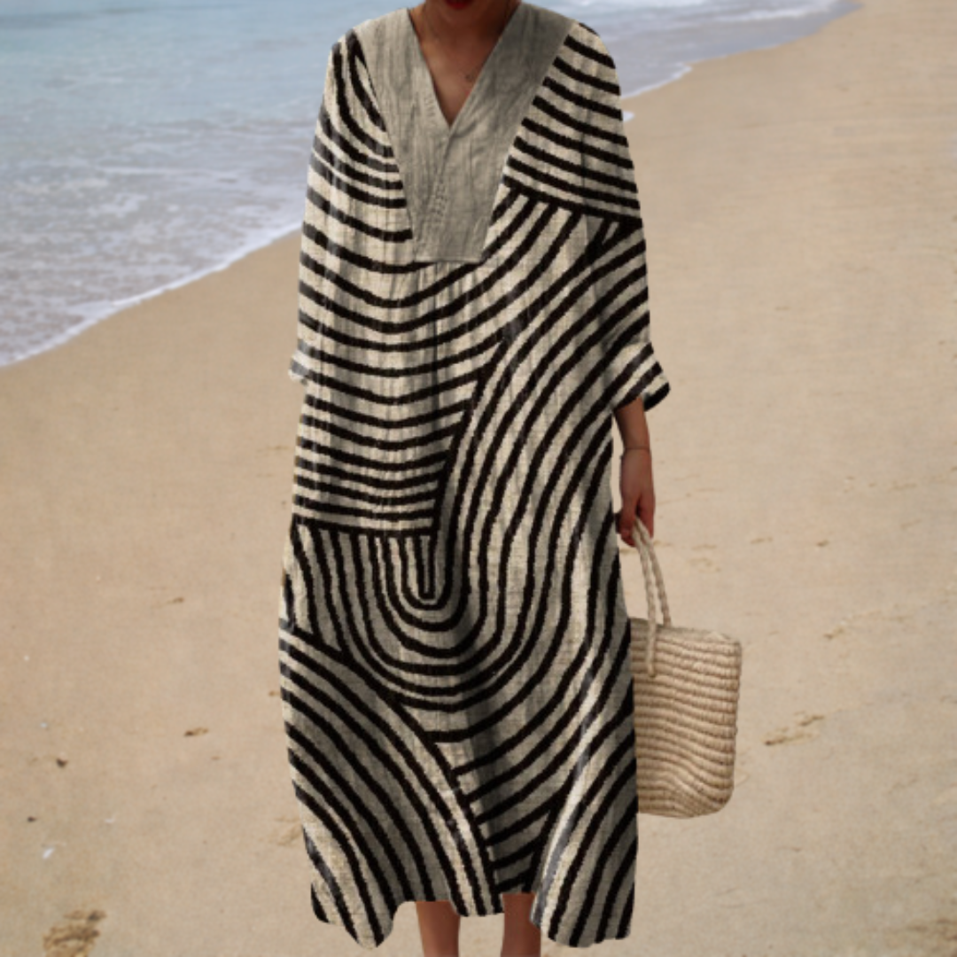 Vestido de Verano Estampado que Favorece
