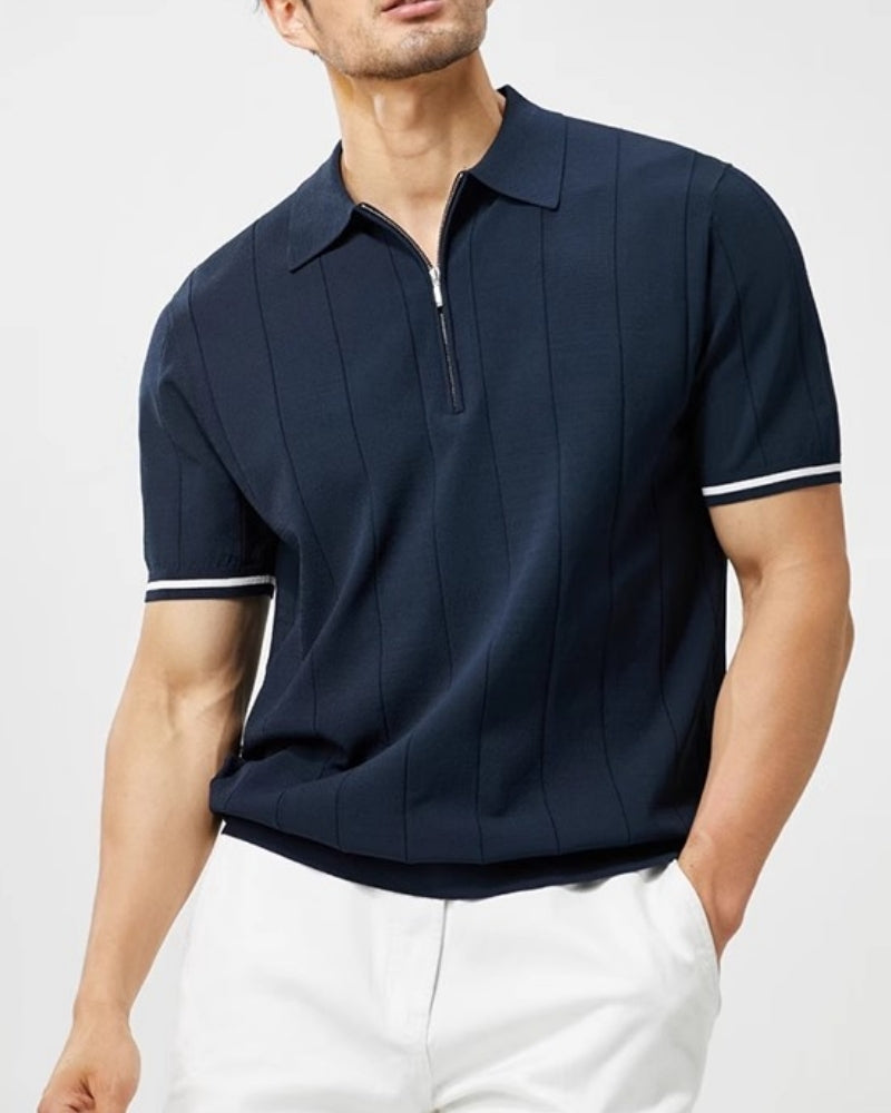 Polo Signature con Ribete de Contraste