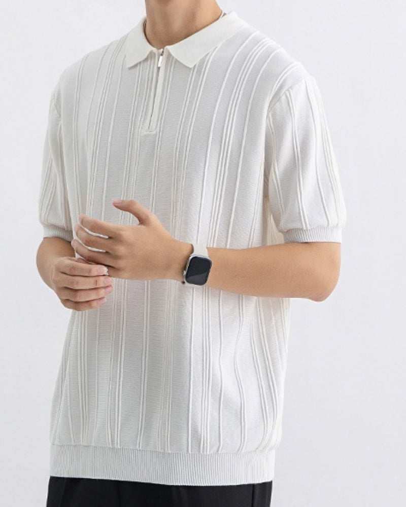Polo Signature con Cremallera