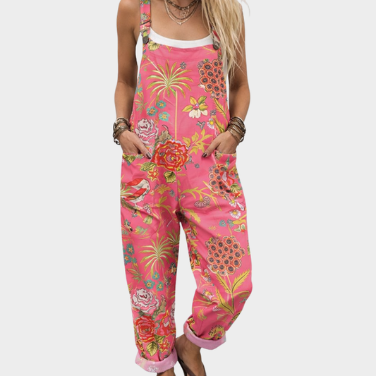 Robe-Salopette Imprimée et Confortable