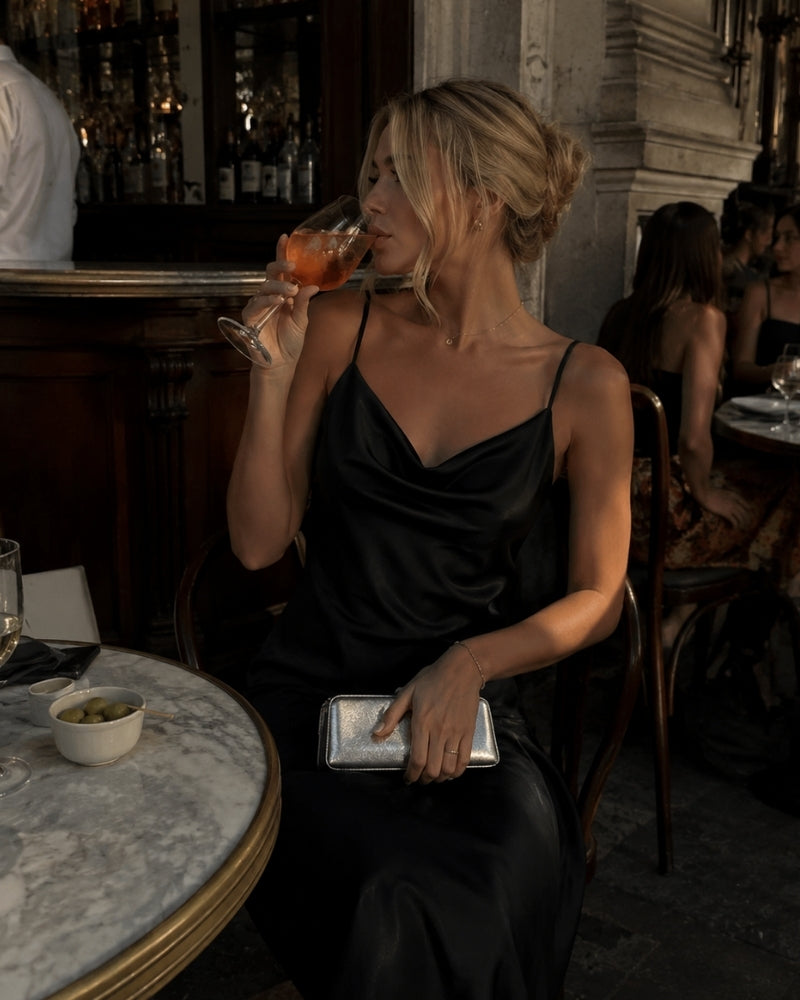 Vestido Slip de Seda Old Money