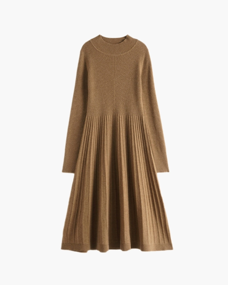 Vestido Evasé de Cachemir Puro