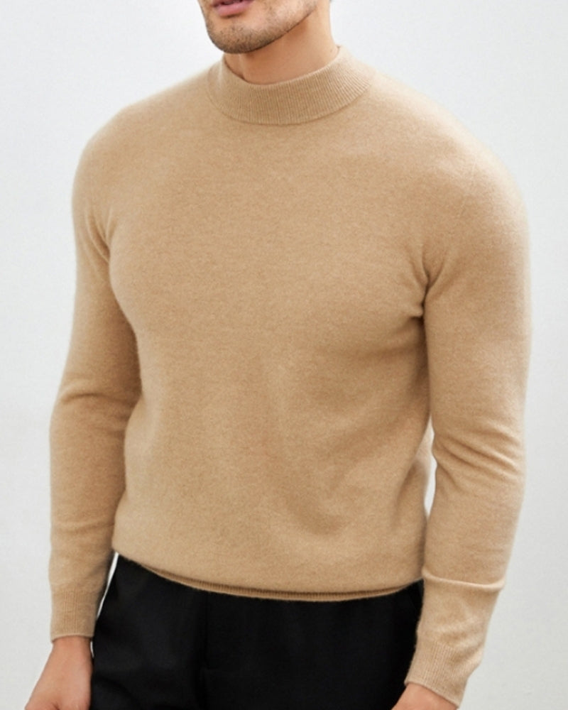 Jersey de Cuello Alto Refinado de Otoño