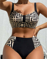 Helena - Bikini de Dos Piezas Elegante Estampado