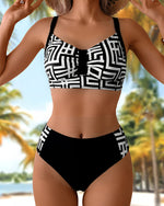 Helena - Bikini de Dos Piezas Elegante Estampado