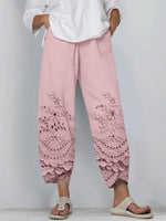 Raquel - Pantalones Estampados de Encaje