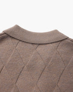 Cárdigan Heritage de Punto Rombos con Cremallera