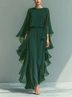 Aurora | Conjunto Elegante de Gasa con Volantes