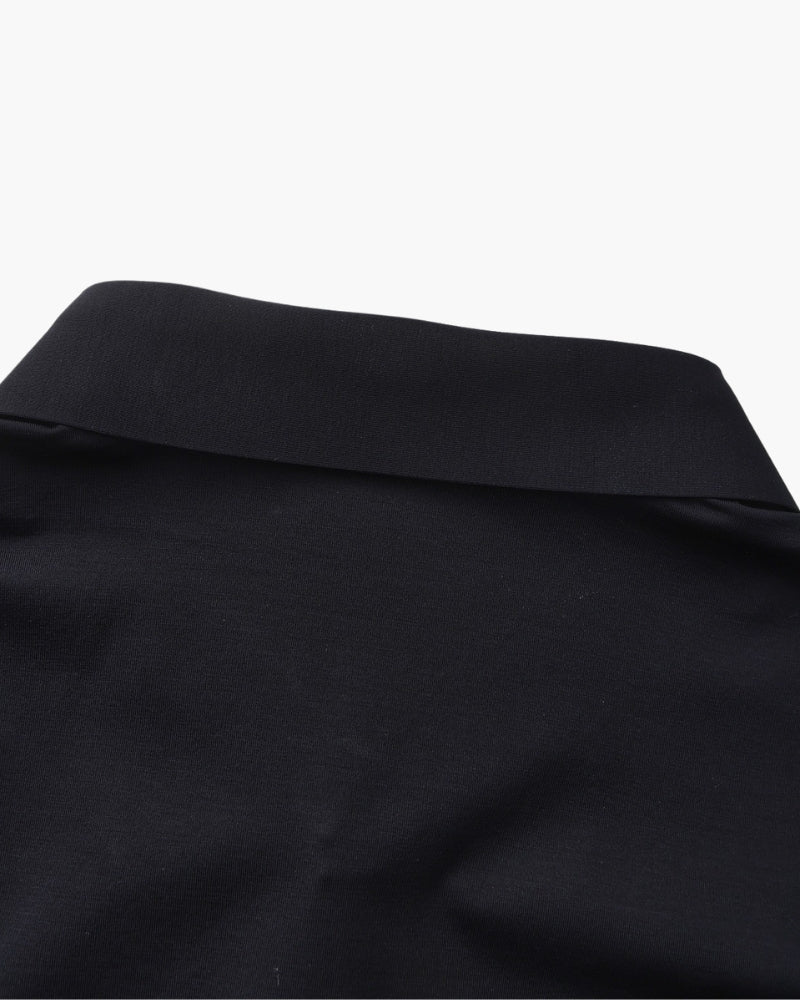 Camisa de Algodón Elástico Entallada