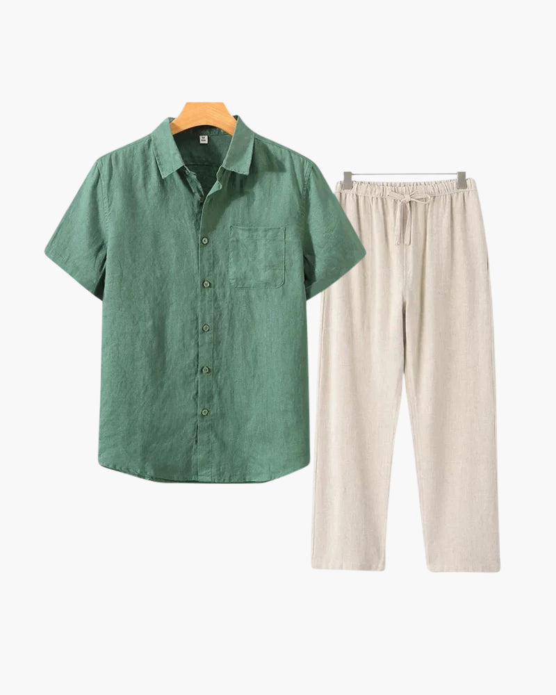Combo de Lino Old Money (Manga Corta)