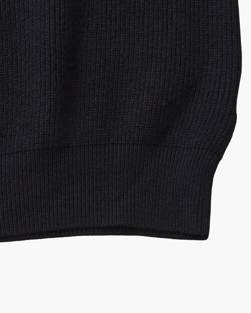 Jersey de Punto con Media Cremallera Refinado