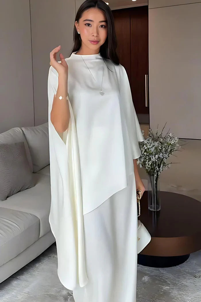 Conjunto de Top y Pantalón de Dos Piezas con Diseño Irregular de Tendencia