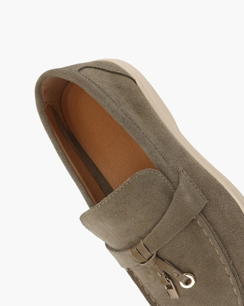 Mocasines de Ante para Mujer Old Money