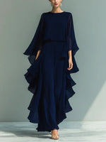 Aurora | Conjunto Elegante de Gasa con Volantes