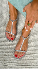 Velora Roma Rosalba – Sandalias Planas Doradas de Primavera para Mujer