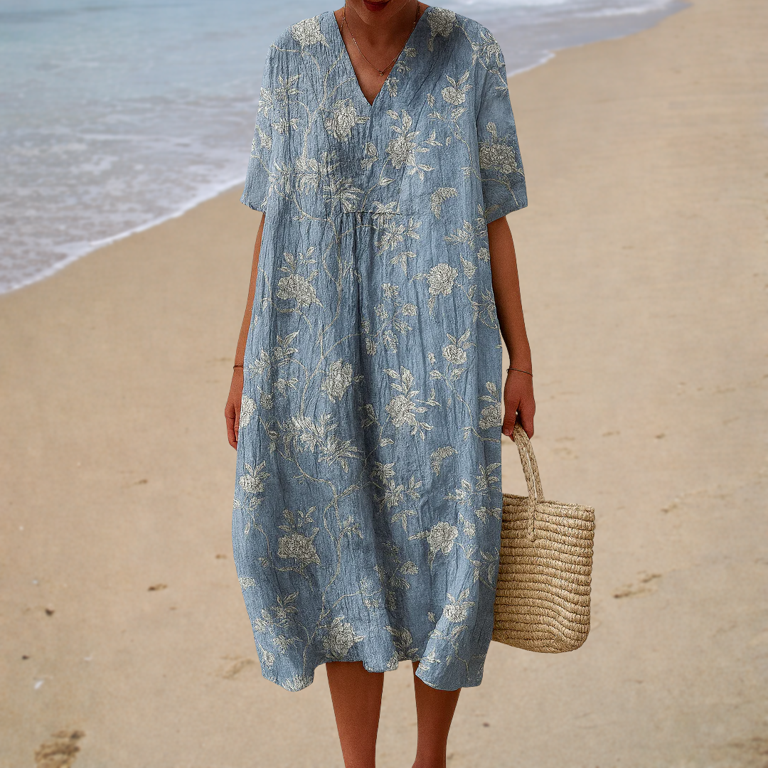 Vestido de Verano Estampado que Favorece