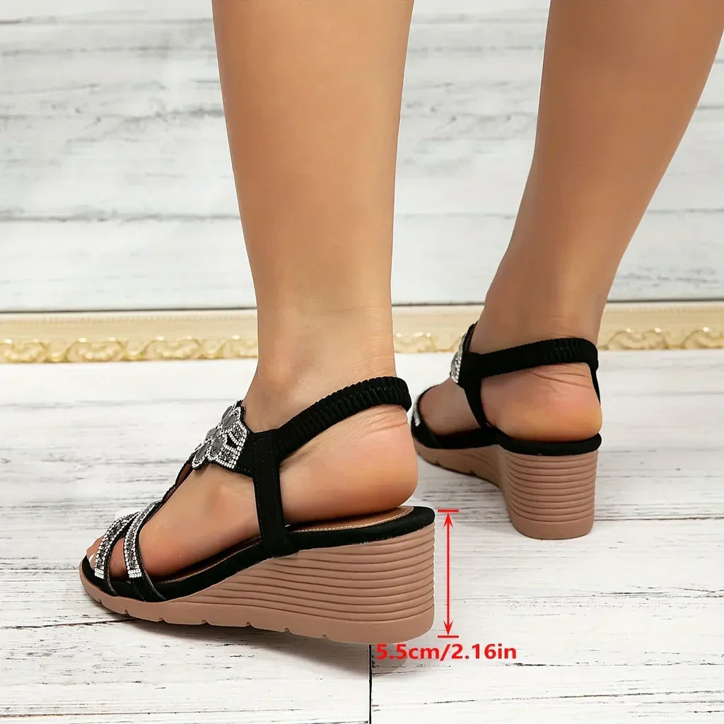 Sandalias de Cuña Ortopédicas Elegantes para Mujer
