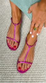 Velora Roma Rosalba – Sandalias Planas Doradas de Primavera para Mujer