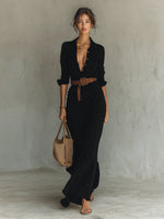 Gracia | Vestido Maxi con Cinturón