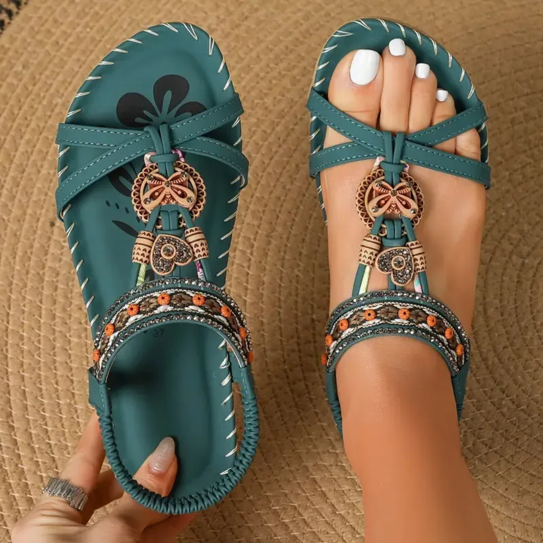 Nadia – Sandalias Ortopédicas Estilo Ibiza para Comodidad y Elegancia
