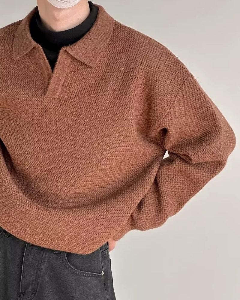 Jersey Polo de Punto Texturizado