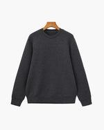 Sudadera Cuello Redondo Clásica de Mezcla de Modal