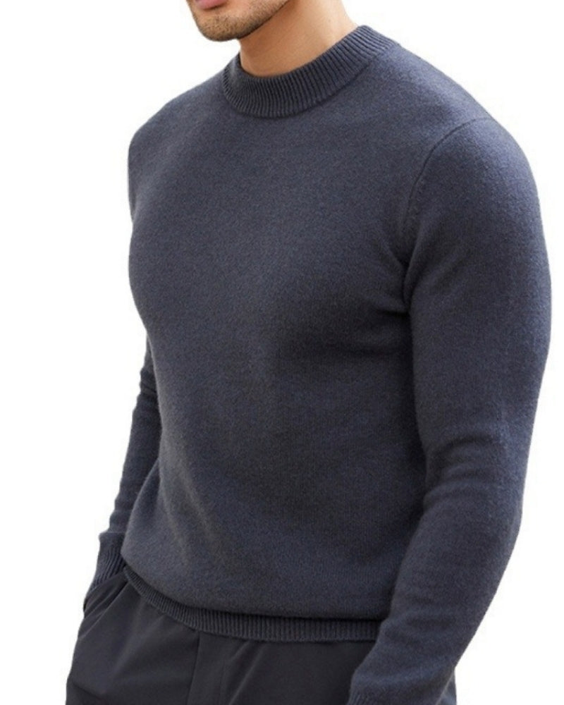 Jersey de Cuello Alto Refinado de Otoño