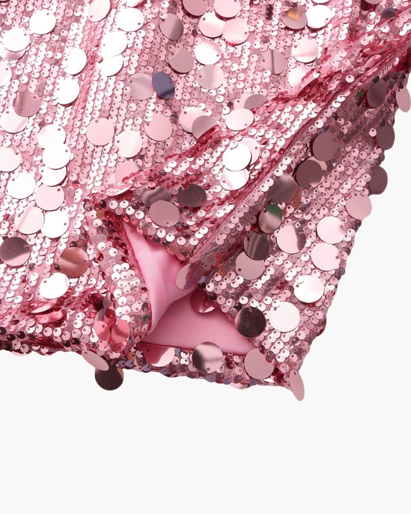 Vestido Mini de Lentejuelas para Fiesta