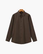 Camisa de Algodón Elástico Entallada
