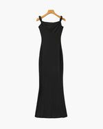 Vestido Largo Bodycon Asimétrico de un Hombro