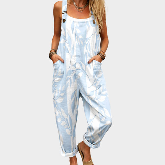 Robe-Salopette Imprimée et Confortable