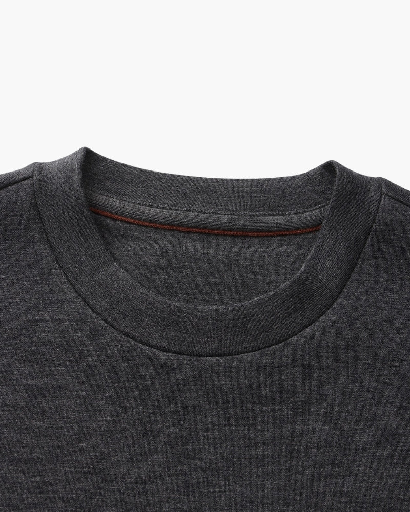 Sudadera Cuello Redondo Clásica de Mezcla de Modal