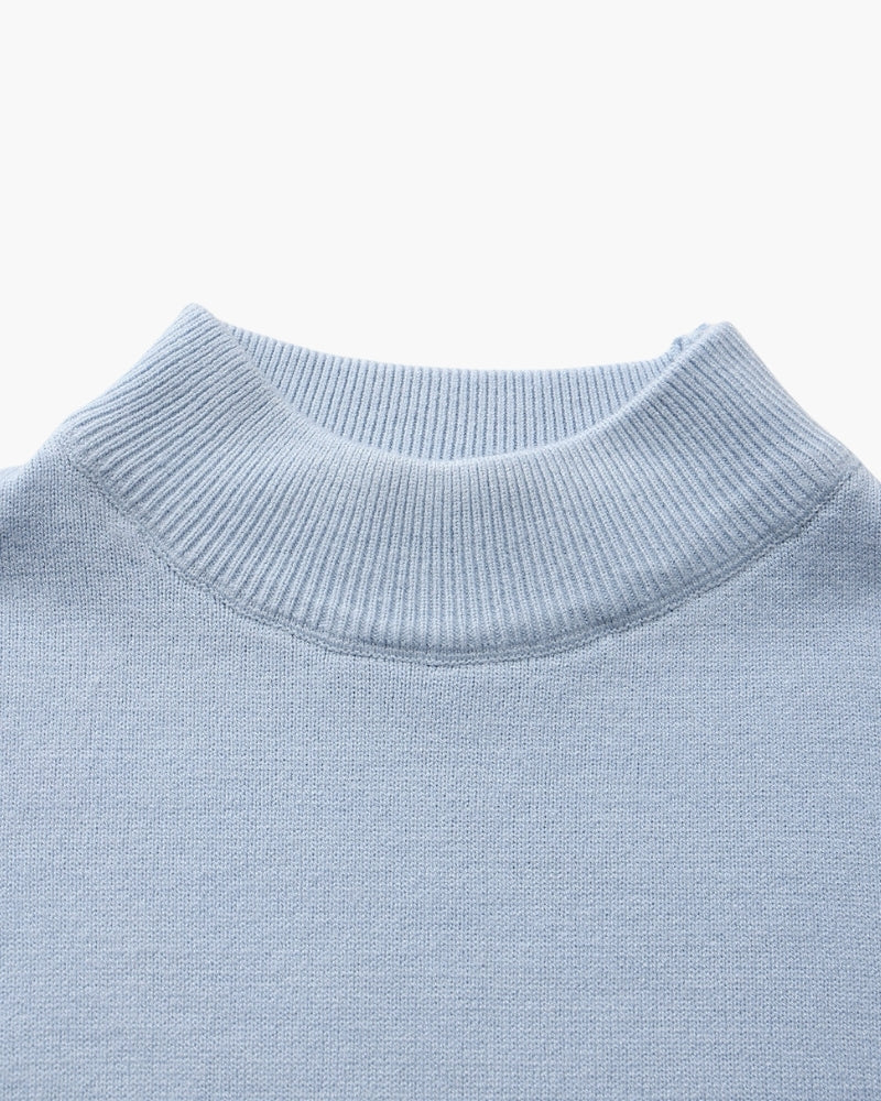 Jersey Esencial de Cuello Semialto Acanalado