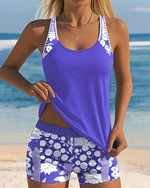 Laura - Conjunto de Bikini de Dos Piezas Estampado Floral