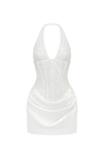 Vestido corto Adessa - marfil