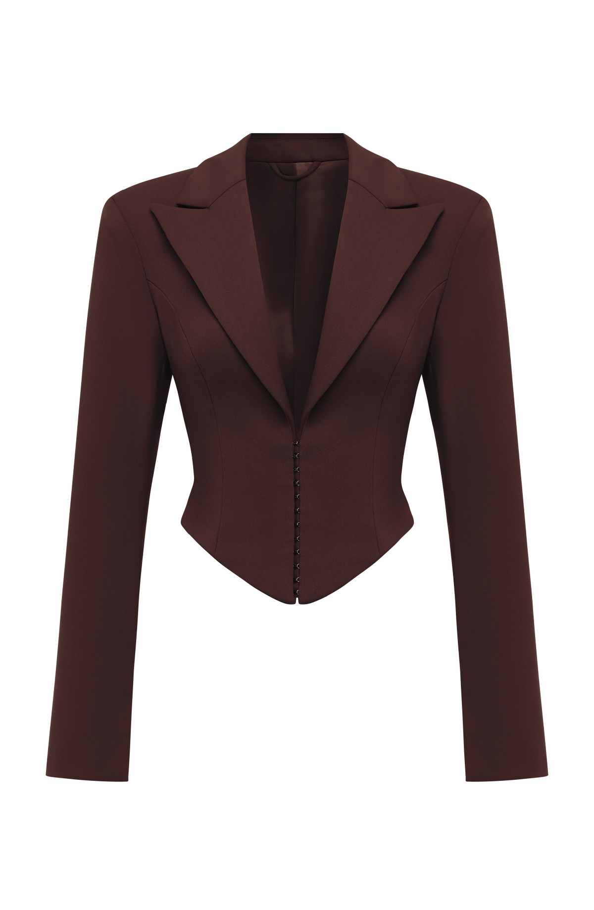 Blazer corta Agatha - marrón ciruela