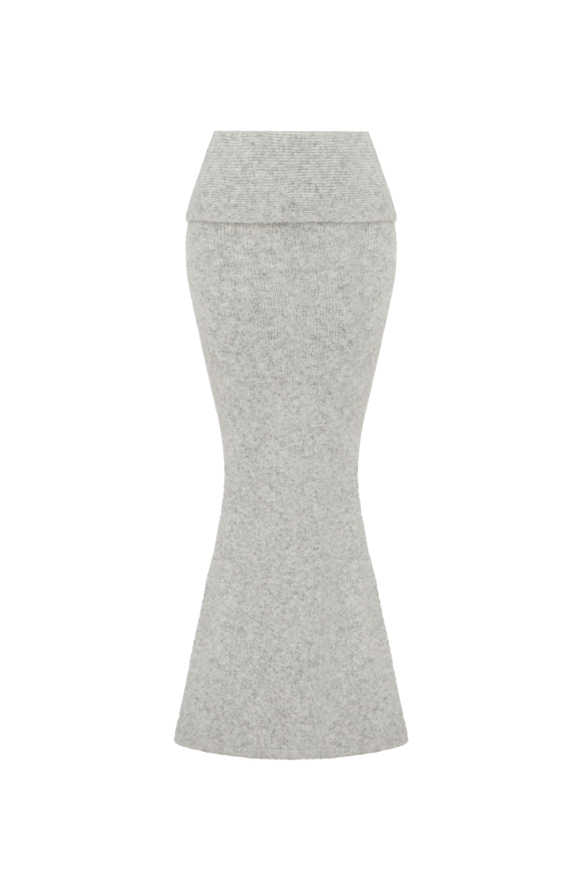 Falda larga Andie - gris claro jaspeado