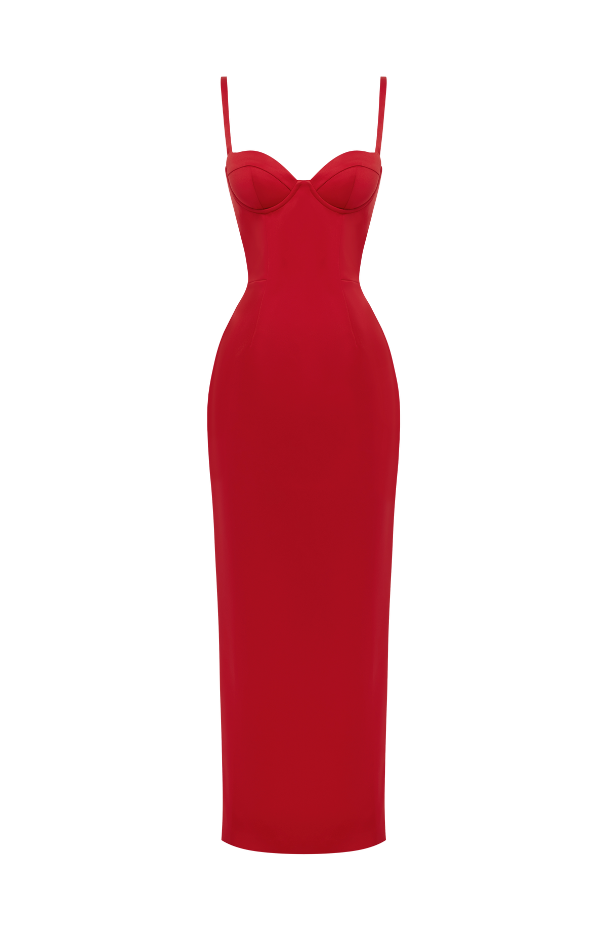 Vestido largo Bennett - rojo