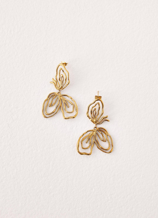 Blooming Light Earrings - Gold