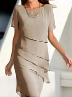 Elena - Vestido Fluido de Capas de Valerina Milano
