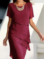 Elena - Vestido Fluido de Capas de Valerina Milano