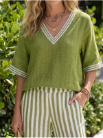Amélia | Conjunto de Verano de Corte Holgado con Pantalón Fluido