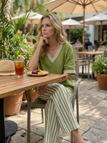 Amélia | Conjunto de Verano de Corte Holgado con Pantalón Fluido
