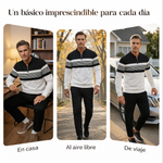 Lucas - Conjunto Casual de Jersey Estampado y Pantalón para Hombre de Valerina Milano