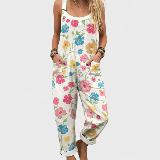 Robe-Salopette Imprimée et Confortable