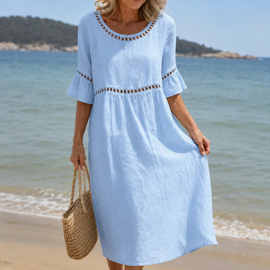 Hélène | Robe Longue en Lin